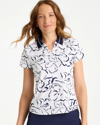 Zenergy® UPF Mesh Collar Polo Top | Chico's
